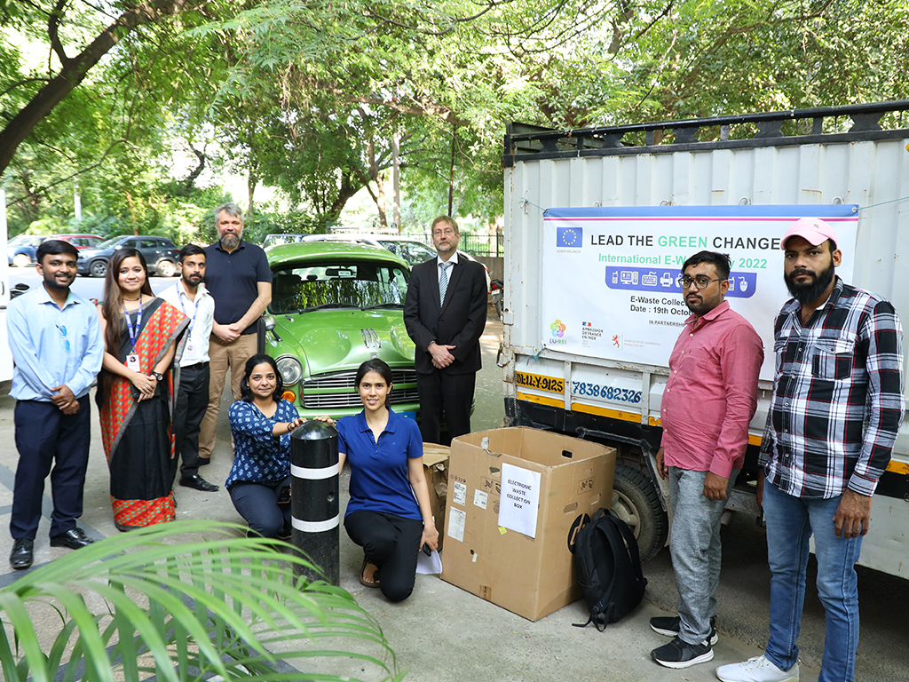 European Union missions organise an e-waste collection drive to raise awareness on responsible management of e-waste to mark the International E- waste Day